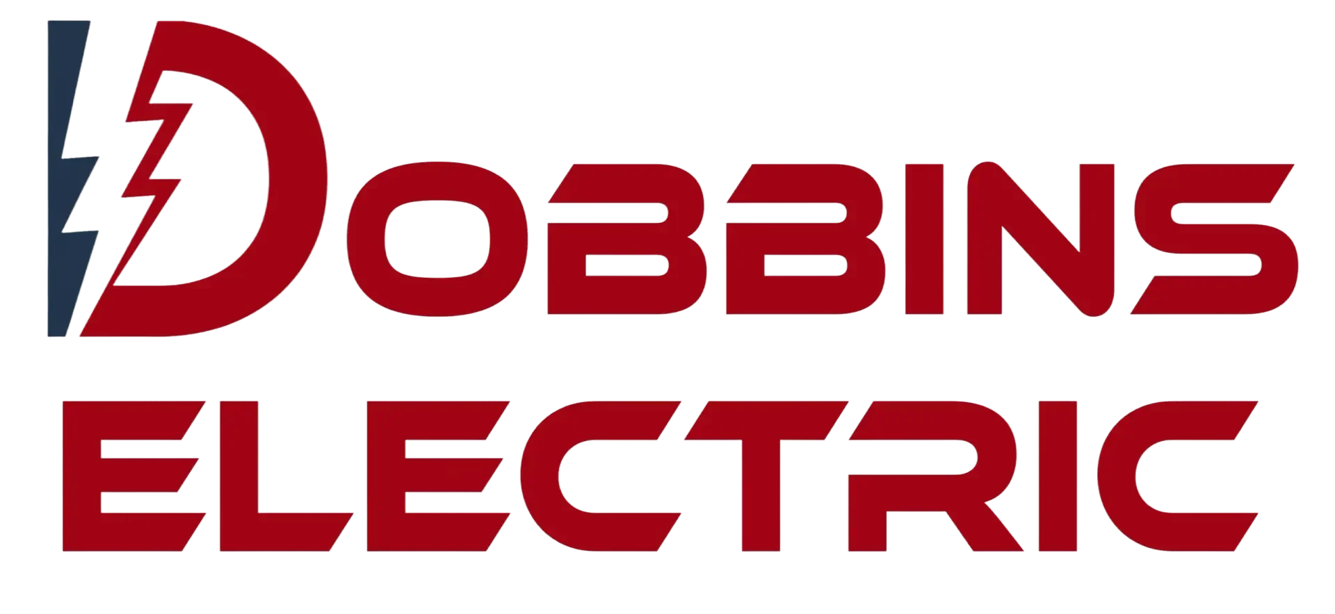 Dobbins Electric logo stacked with a transparent background.